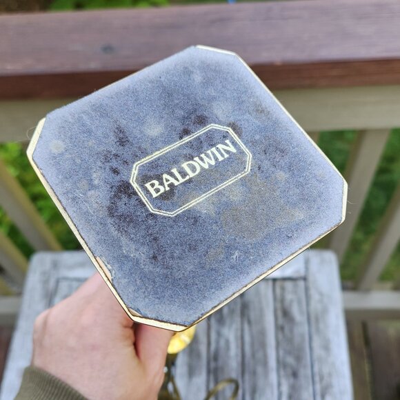 Baldwin Solid Brass Table Lamp Classic Traditional Colonial Candlestick Light 21 - Picture 10 of 10